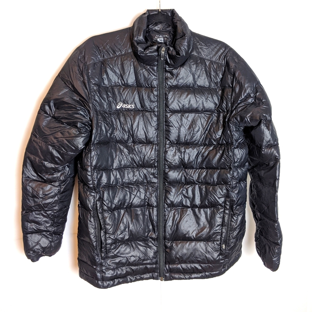 Asics Black Duck Down Puffer Jacket Men's Size M